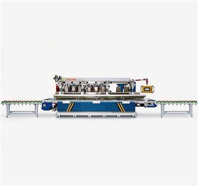 HL-8T-30158头全自动数控卧式磨边机 8-head Edge Rounding Machine